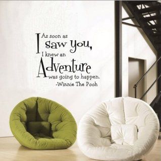 Toprate(TM) As soon as I saw you I knew an adventure was going to happen Winnie the Pooh wall art wall sayings