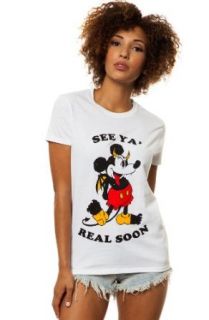 Kill Brand Women's See Ya Real Soon Tee Small White Fashion T Shirts