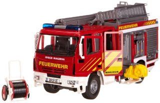 Dickie Spielzeug 203444537   Iveco Feuerwehrfahrzeug, circa 30 cm, rot/wei Spielzeug