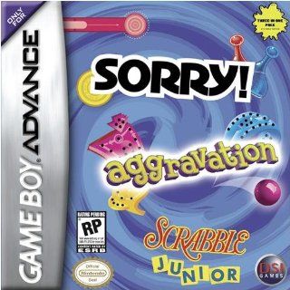 Sorry / Aggravation / Scrabble Junior Video Games