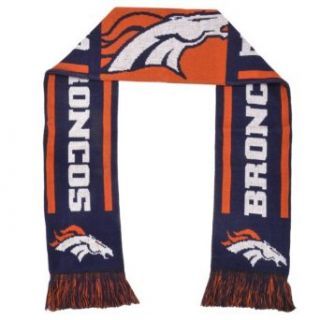 NFL Denver Broncos Team Stripe Scarf  Sports Fan Scarves  Clothing
