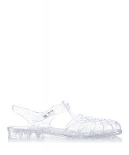 Silver Clear Jelly Sandals