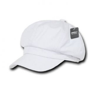DECKY White Applejack Newsboy Cabbie Gatsby Golf Driving Ivy Hat Hats Cap Caps, L / XL at  Mens Clothing store