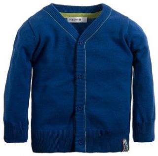 Noppies Baby   Jungen Weste 35413 B Cardigan Knit Andreas, Gr. 104, Blau (mid blue) Bekleidung