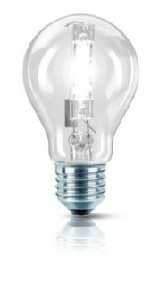Philips 25226225 EcoClassic 30 E27 A60 Brilliantes Halogenlicht 105W in Glhlampenform, klar Beleuchtung