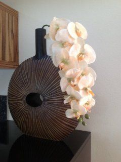 Orchideenzweig 106 cm XXL creme Seidenblumen Kunstblumen knstliche Orchidee wie echt Küche & Haushalt