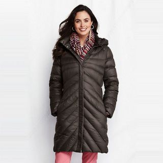 Lands End womens featherlight down coat