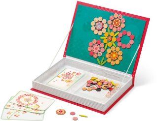 Janod 02838   Magnetbuch gro   Blumen Mosaik, 113 Magnete und 5 Karten Spielzeug