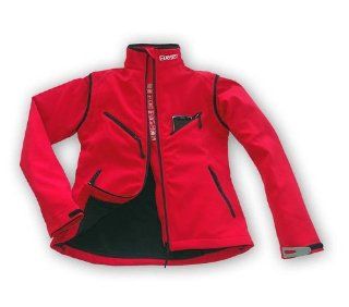 Softshell Jacke fr Damen, winddicht, wasserabweisend mit zippbaren rmeln und Futter Sport & Freizeit