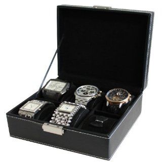 Edle Uhrenbox fr 6 Uhren Uhrenschatulle Uhrenkasten Uhrenkoffer Küche & Haushalt