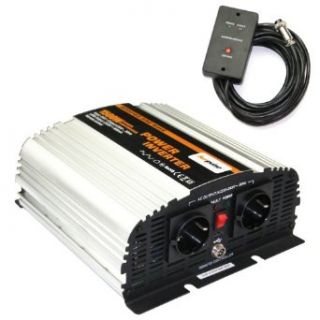 Spannungswandler MS 24V 1500/3000 Watt Inverter Wechselrichter incl. 4,5 m Fernbedienung Beleuchtung