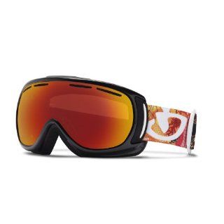 GIRO Damen Skibrille Amulet, black dust/amber scarlet, One size, 7025360 Sport & Freizeit