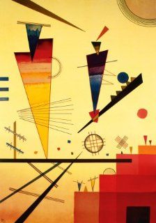 Kunstdruck 'Frhliche Struktur', von Wassily Kandinsky, Gre 70 x 100 cm Küche & Haushalt