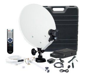 Telestar Camping SAT HD Anlage mit Telemini HD L (35cm Spiegel, Single HC LNB,HD Receiver, Antennenkabel, Kompass) schwarz Heimkino, TV & Video