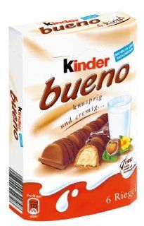 Kinder Bueno 6 Riegel, 9er Pack (9 x 129 g Packung) Lebensmittel & Getrnke