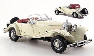 Mercedes 500 K Special Roadster, cremeweiss, 1935, Modellauto, Fertigmodell, Franklin Mint 124 Spielzeug