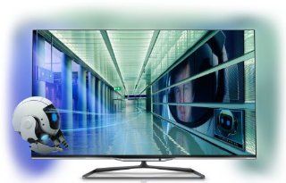 Philips 42PFL7008K/12 107 cm (42 Zoll) Ambilight 3D LED Backlight Fernseher, EEK A+ (Full HD, 700Hz PMR, DVB T/C/S, CI+, WLAN, Smart TV, HbbTV) schwarz Heimkino, TV & Video