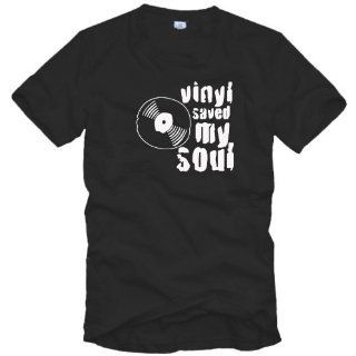VINYL SAVED MY SOUL T Shirt ( Vinyl Shirt, Club Shirt ) Sport & Freizeit