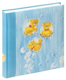 Walther UK 122 L Babyalbum Sparkling Bears, 60 weie Seiten, 4 Seiten illustrierter Vorspann, 28 x 30,5 cm hellblau Küche & Haushalt