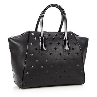 Faith Black studded wing tote bag