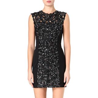 FRENCH CONNECTION   Encrusted lace dress