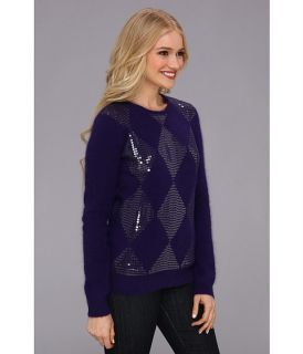 Fred Perry Crew Neck Sweater w/ Sequins Peacock