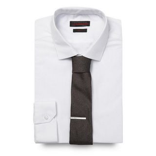 Red Herring Red Line White slim fitting button cuffed shirt and skinny tie set Slim fit