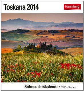 Toskana 2014 Sehnsuchts Kalender. 53 heraustrennbare Farbpostkarten Harenberg Bücher