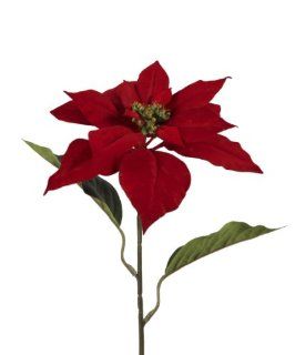 Bellafiora 16AMAZ039501 Kunstblumen, Weihnachtsstern, 65 cm, Rot Küche & Haushalt