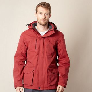 Maine New England Dark red padded waterproof jacket