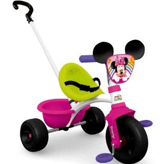 Smoby Dreirad Minnie Mouse mit Schubstange, Freilauf, Kippwanne, Lenkblockierung Spielzeug