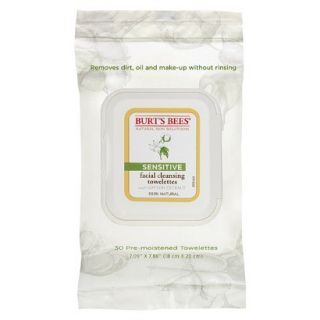 Burts Bees Facial Cleansing Towelettes   Sensitive   30 ct