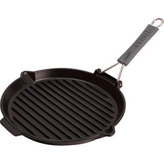 STAUB   Round cast iron grill with silicone handle 27cm