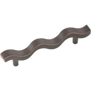 Hickory Hardware Euro Contemporary 96 mm Oil Rubbed Bronze Pull P2161 OBH
