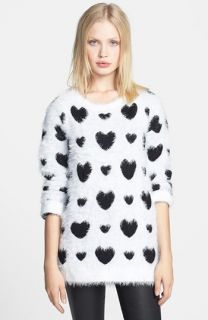 Robbi & Nikki Textured Heart Sweater