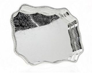 Godinger Serpentine Gallery Tray   16 X 12 in.   Serving Trays
