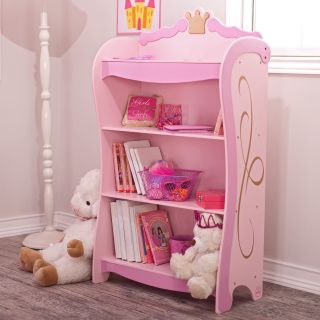 KidKraft Pink Princess 4   Shelf Bookcase   76126   Kids Bookcases