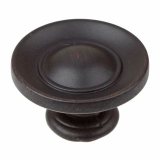 GlideRite 1 inch Oil Rubbed Bronze Small Round Ring Button Cabinet