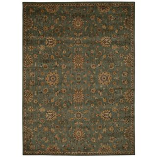 Kathy Ireland by Nourison Ancient Times Teal Area Rug (79 x 1010)