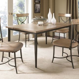 Hillsdale Charleston Rectangle Trestle Desert Tan Wood Dining Table   Kitchen & Dining Room Tables