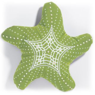 Rightside Design I Sea Life Embroidered Starfish Pillow