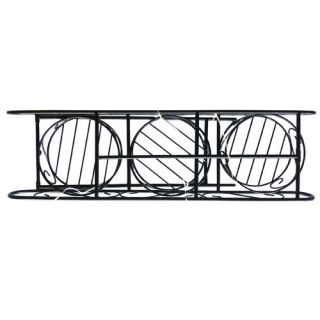 Pangaea Home and Garden Folding Iron Plant Stand with Three Baskets