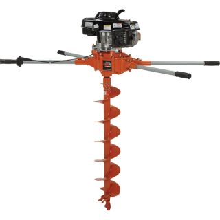 BravePro Two-Person Honda-Powered Commercial-Quality Earth Auger Powerhead — GXV160 Honda Engine, 2.5-in. to 19.5-in. Cutting Dia.  Auger Powerheads, Bits   Extensions