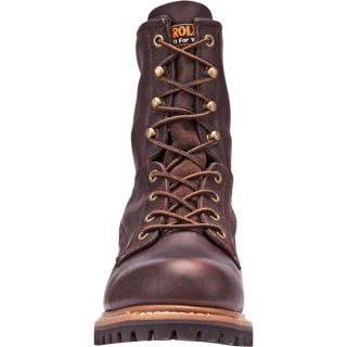 Carolina Steel Toe Logger Boots — 8in., Size 9 1/2, Model# 1821  Logger, Packer   Lacer Boots