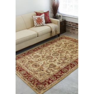 Ancient Treasures Gold/Red Area Rug