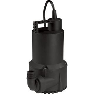 Wayne Thermoplastic Submersible Utility Water Pump — 3000 GPH, 1/6 HP, 1 1/4in. Port, Model# RUP160  Submersible Utility Pumps
