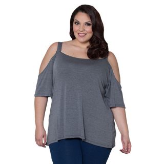 Sealed with a Kiss Womens Plus Size Lynn Cold Shoulder Top