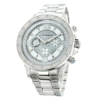 Luxurman Mens Diamond Watch   Shopping