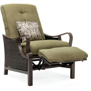 Hanover Outdoor Ventura Luxury Recliner Chair with Cushions