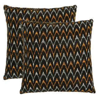 Safavieh Deco Black/Gold Decorative Pillows   Set of 2   Decorative Pillows